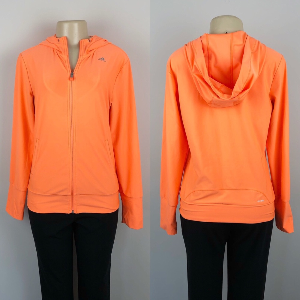 Adidas Woman’s Climalite Light Orange Hoodie
